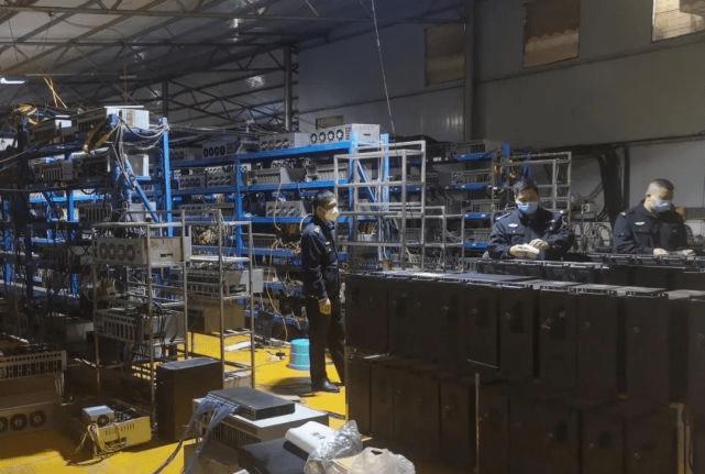 Large-scale UK mining farm hosting multiple cryptocurrency ASICs including Kaspa and Bitcoin miners